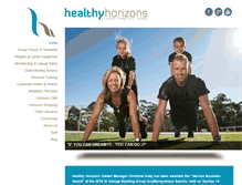 Tablet Screenshot of healthyhorizons.com.au
